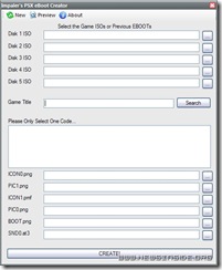 ImpalerPSX - Tela principal