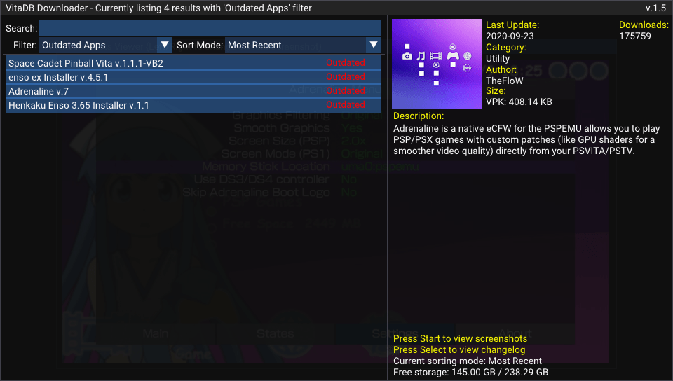 [PS Vita] VitaDB Downloader NewsInside