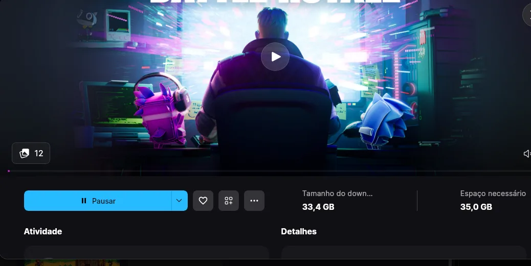 Fortnite listado no Epic Games Launcher para Linux
